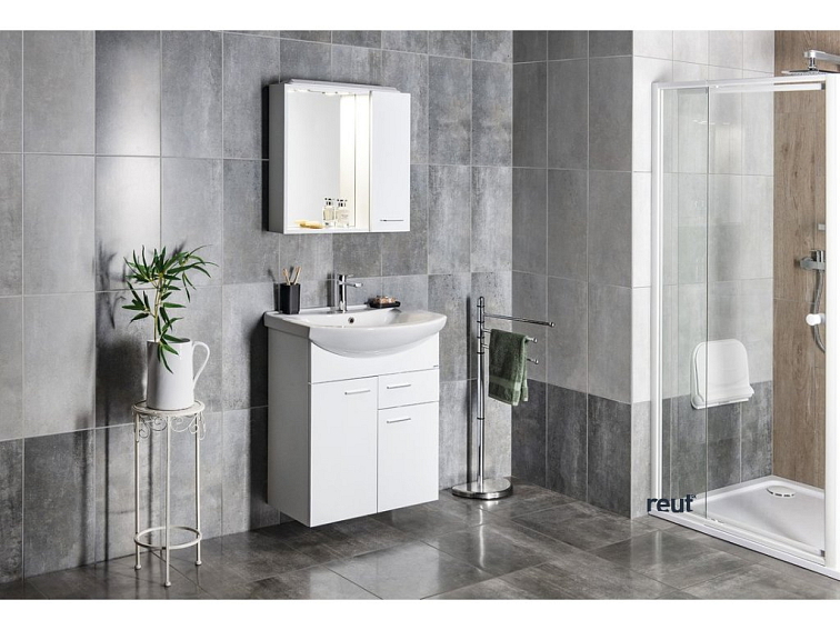 Aqualine ZOJA umývadlová skrinka 44x50x23,5cm, biela 51046