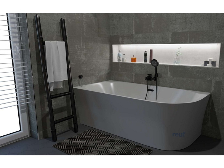 kielle Idolio Voľne stojaca rohová vaňa 170x80 cm, ľavá, biela 1122453L0