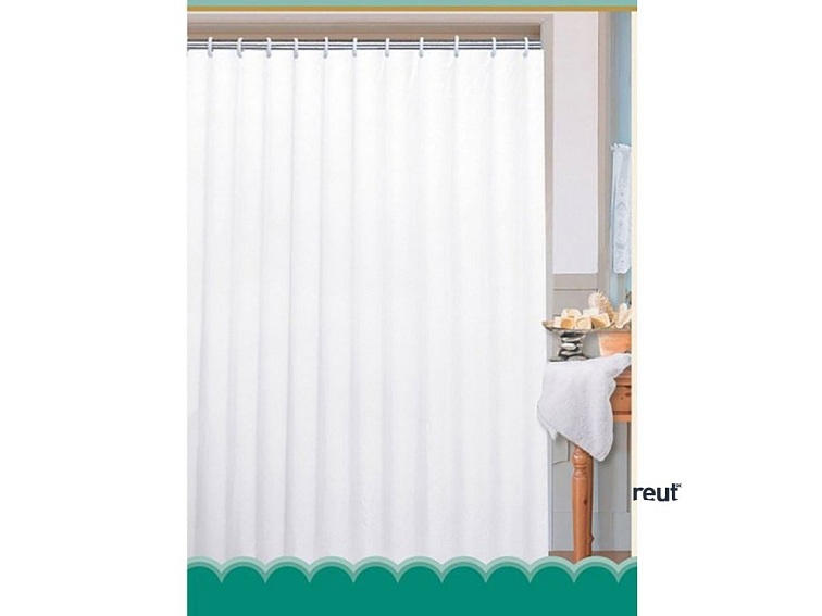 Aqualine Záves 180x180cm, polyester, jednofarebný, biela 0201103 B