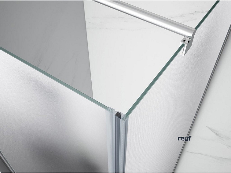 Aqualine PILOT štvorcová sprchová zástena 700x700 mm, Brick sklo PT070-01