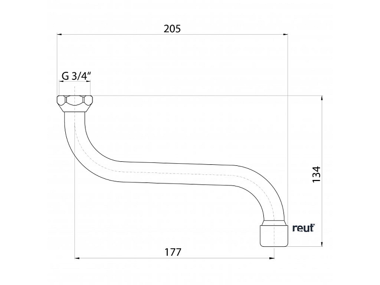 Aqualine LOTTA nástenná batéria, ramienko-S, chróm LT644