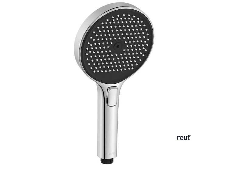 kielle Oudee Set sprchovej hlavice, tyče a hadice, chróm/čierna 20402SE20