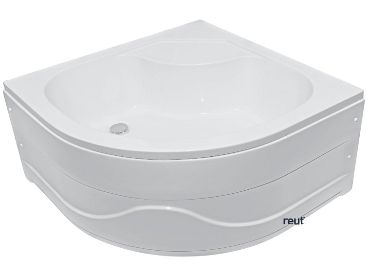 CA PLAST Sprchová vanička do bytového jadra Iris oblúk 90x90x47 cm R550 bez prepadu