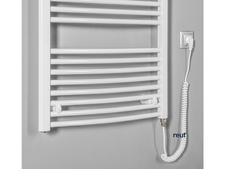 Aqualine DIRECT-E & ORBIT-E ORBIT-E elektrické vykurovacie teleso, oblé, 600x1320 mm, 600 W, biela ILEO36T