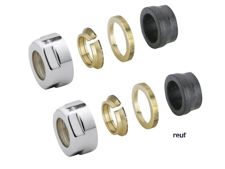 Aqualine ECO svorné šróbenie pre meď 15mm, nikel CP9990