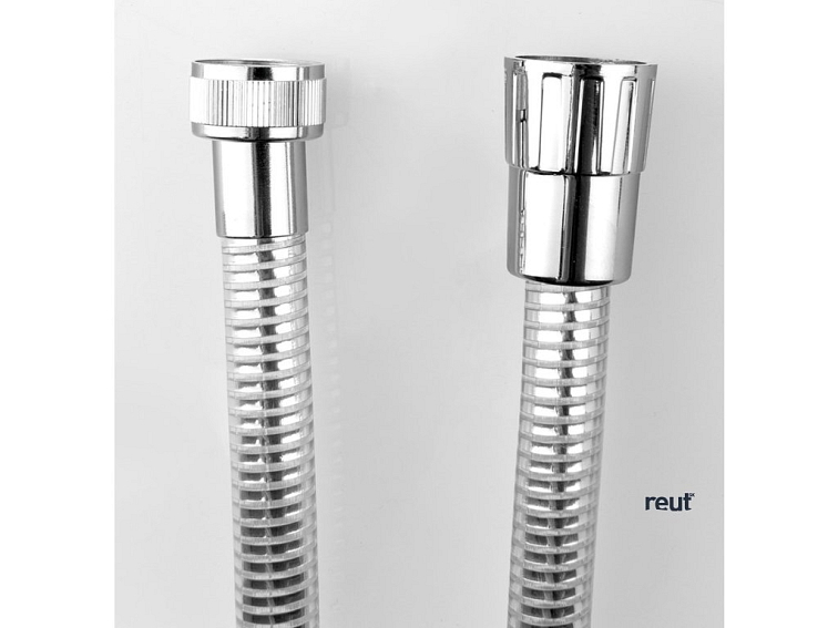 Aqualine LASER plastová sprchová hadica, 200cm, chróm/biela 11200