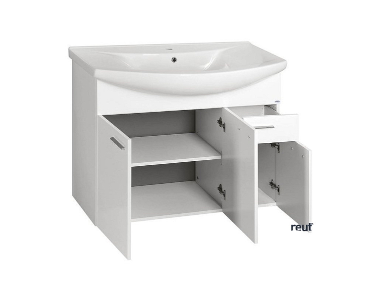 Aqualine ZOJA umývadlová skrinka 93x74x34cm, biela 51094A