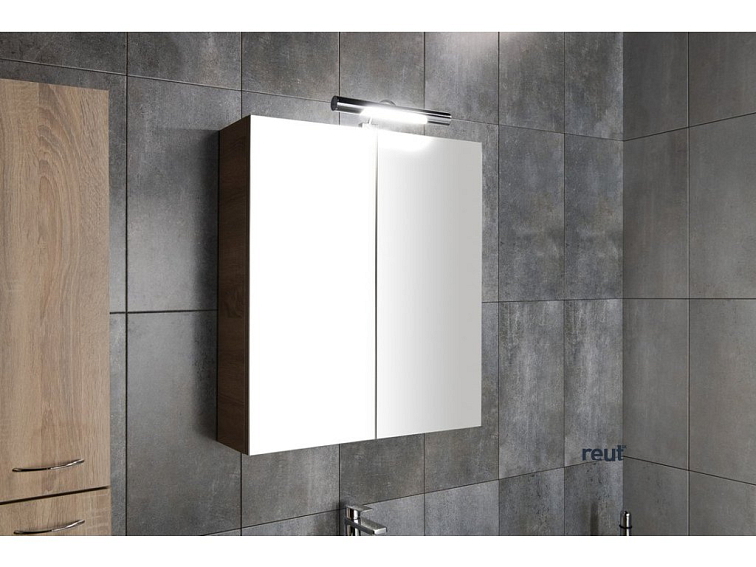 Aqualine ANDREA LED nástenné svietidlo 5 W, 284x32x134 mm, IP44, chróm E26716CI