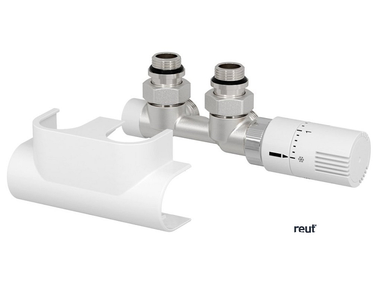 Aqualine TOP 50 pripojovacia sada termostatická pre stredové pripojenie, pravá, biela CP9720S