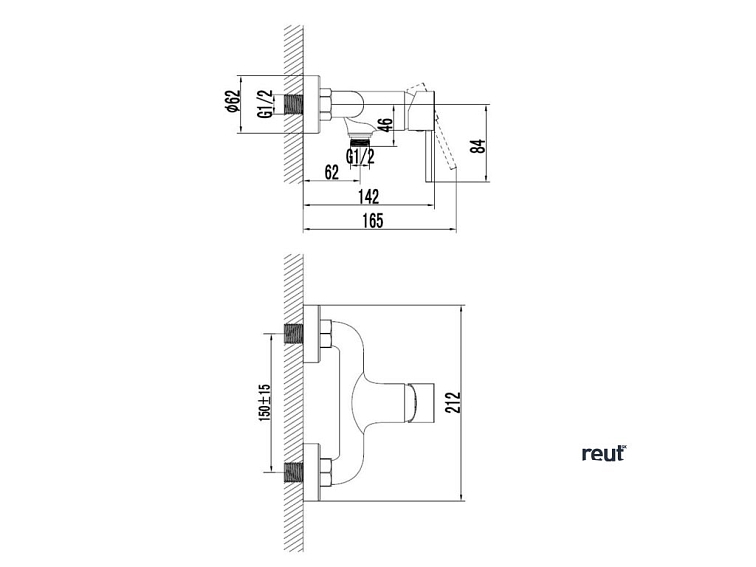 kielle Oudee Páková sprchová batéria, chróm 10215100