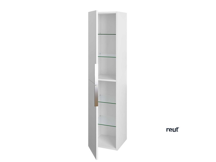 kielle Idolio Vysoká skrinka závesná 155x35x35 cm, lesklá biela 50224010