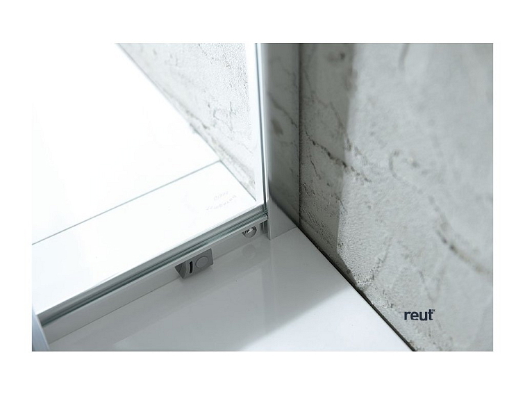 Aqualine ARLETA štvrťkruhová sprchová zástena 800x800mm, číre sklo HLS800Y