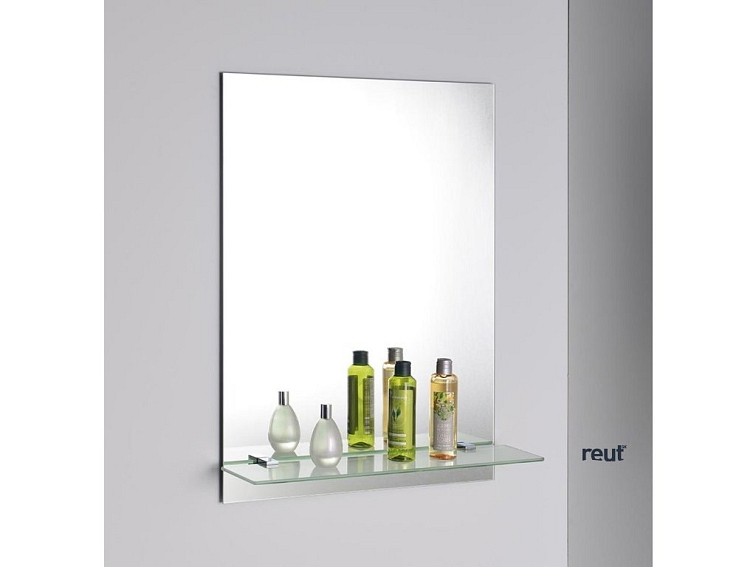 Aqualine SAMBA sklenená polica 500mm, chróm SB115