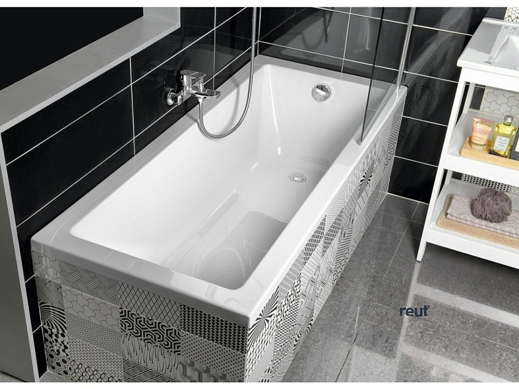 Aqualine DOUBRAVA obdĺžniková vaňa 160x70x41cm, biela A1670