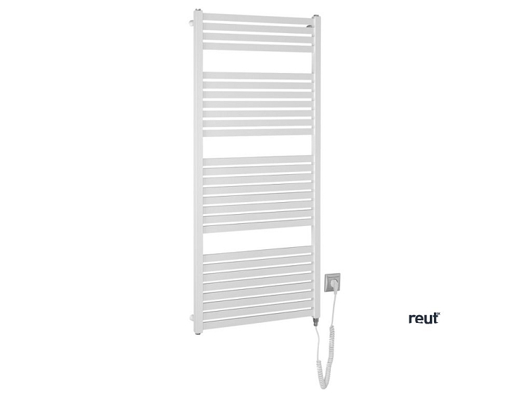 Aqualine TONDI-E elektrické vykurovacie teleso, rovné, 600x1330 mm, 600 W, biela DE480T