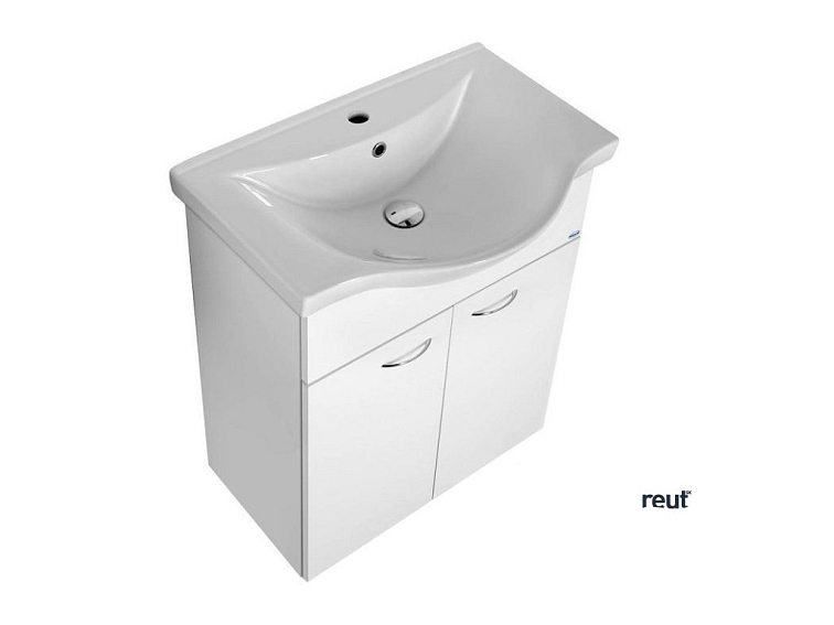 Aqualine KERAMIA FRESH umývadlová skrinka 60,6x74x34cm, biela 50063A