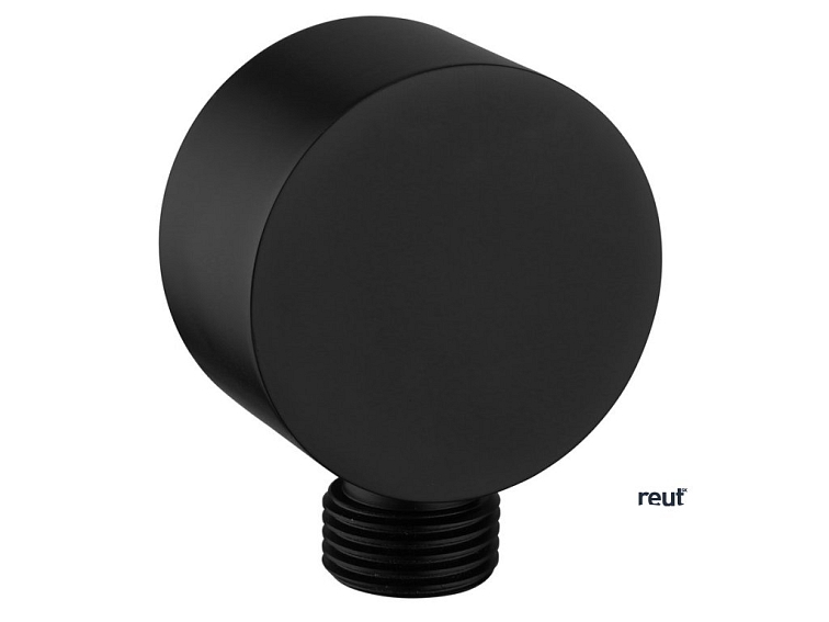 Aqualine Vývod sprchy, priemer 50mm, čierna mat SC371B