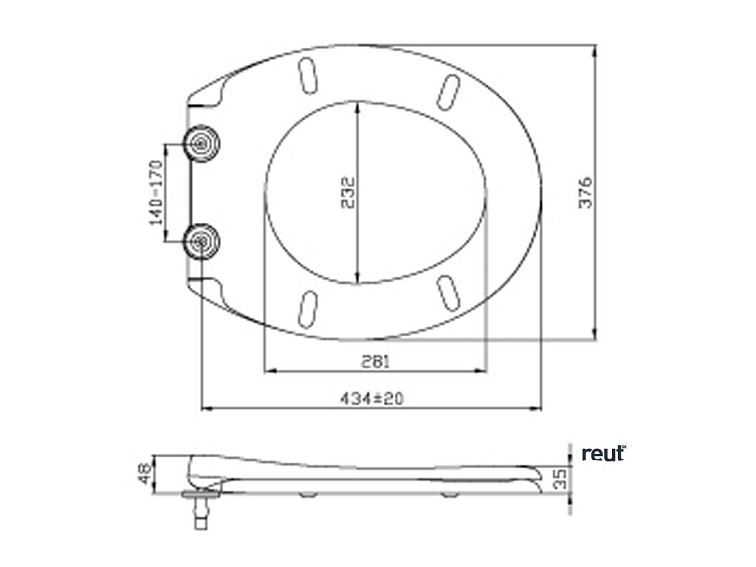 Aqualine SOFIA WC sedátko, Soft Close, Easy Take, biela BS122