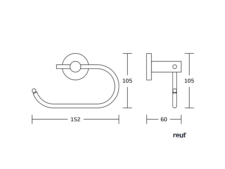 Aqualine SAMBA držiak toaletného papiera, chróm SB117