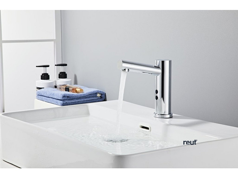 Aqualine Senzorová stojanková batéria 6V DC (4xAA), nerez mat PS608