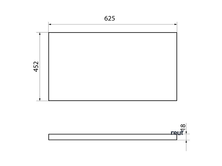 Aqualine ALTAIR doska pod umývadlo 62,5x45,2 cm, dub emporio AI865