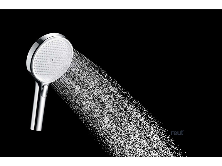 kielle Oudee Set sprchovej hlavice, tyče a hadice, chróm/biela 20402SE10