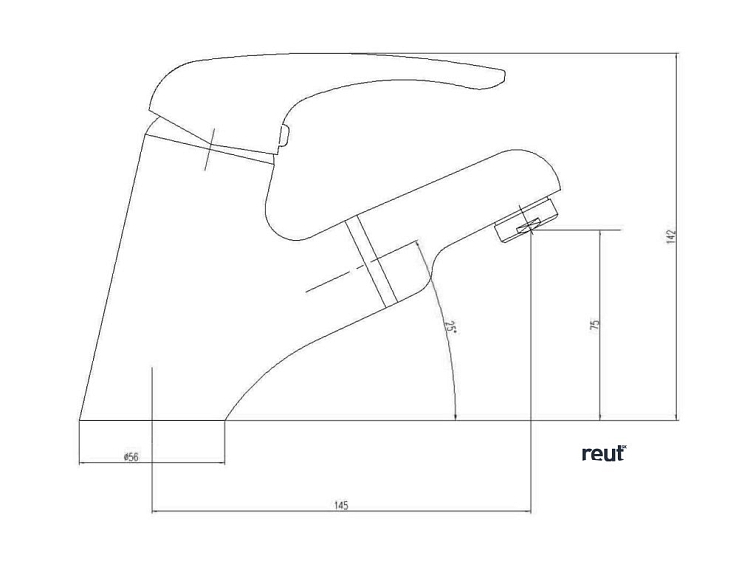 Aqualine KASIOPEA stojánkova umývadlová batéria s výsuvnou sprškou, chróm 1107-05
