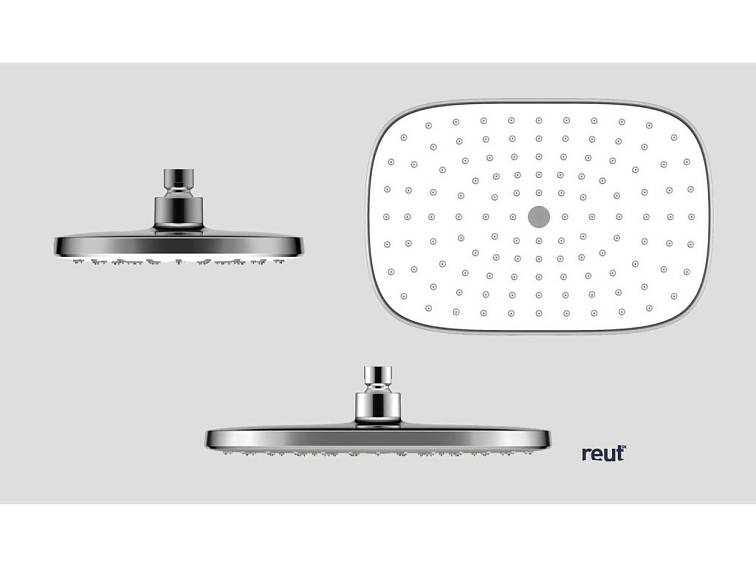 kielle Vega Hlavová sprcha 290, 1 prúd, sprchové rameno 35 cm, chróm/biela 20118SE0