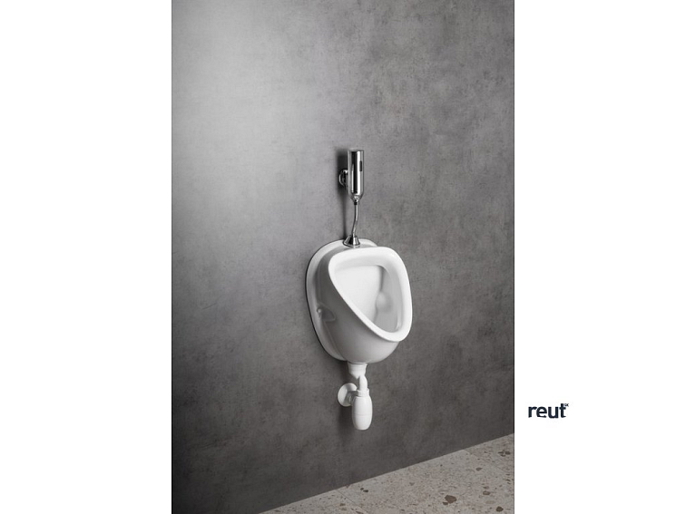 Aqualine Senzorový nástenný ventil pre pisoár, 6V DC (4xAAA), chróm PS833