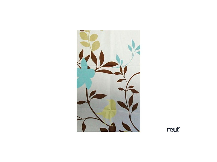 Aqualine Sprchový záves 180x180cm, vinyl, kvetovaný ZV012