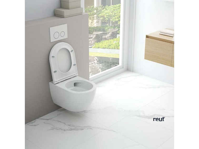 kielle Oudee Závesné WC so doskou SoftClose, Vortex Rimless, biela 30102004