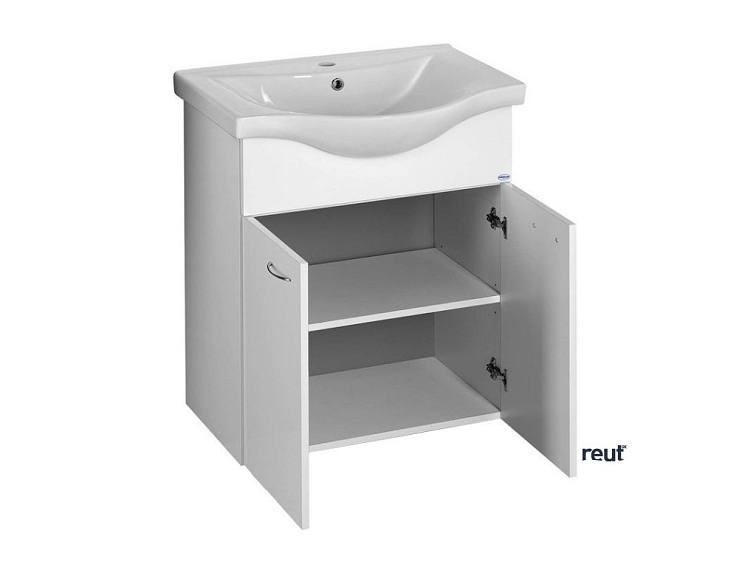 Aqualine KERAMIA FRESH umývadlová skrinka 60,6x74x34cm, biela 50063A