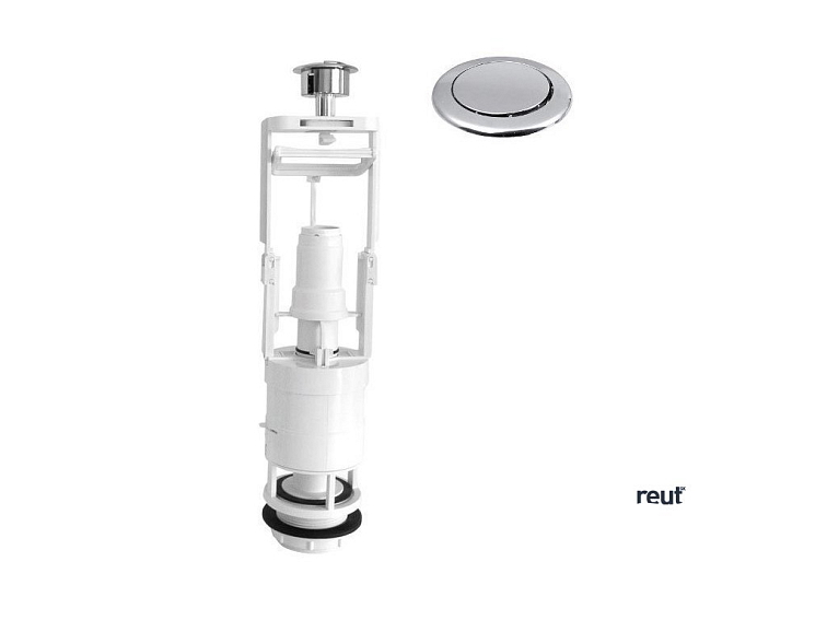 Aqualine Vypúšťací ventil, tlačidlo STOP, chróm OVJC000