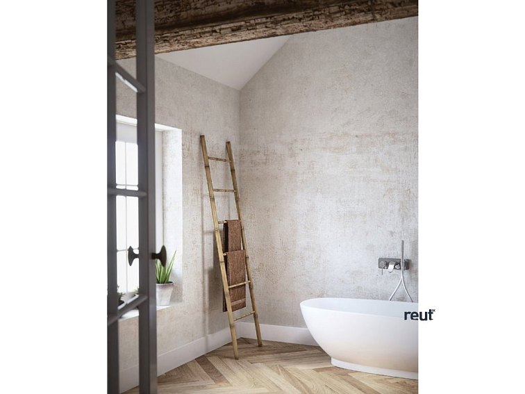 Aqualine SNOW WC kefa na postavenie, biela/bambus 7582