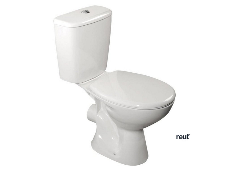 Aqualine JUAN WC kombi misa, dvojtlačidlo, zadný odpad, biela LC2154