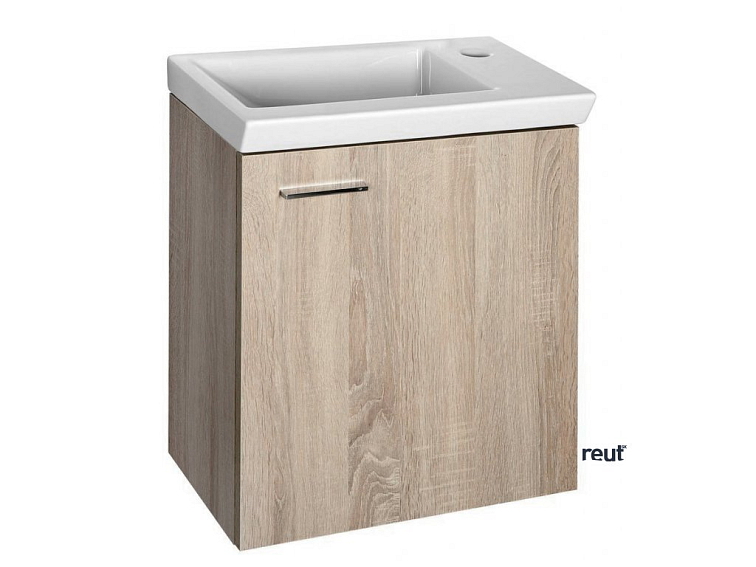 Aqualine ZOJA/KERAMIA FRESH umývadlová skrinka 44x50x25,3 cm, dub platin 51046DP