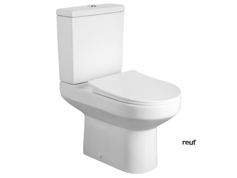 Aqualine VERMET WC kombi misa, zadný/spodný odpad, biela VR038-432