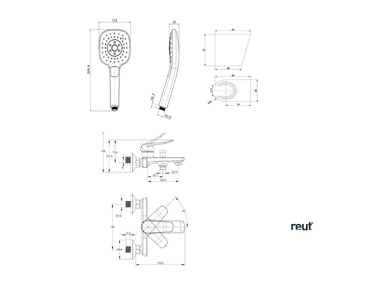 kielle Nefia Vaňová batéria s príslušenstvom, chróm 10327SN20