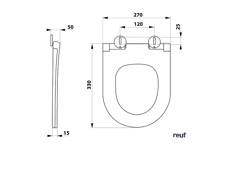 Aqualine PETIT WC sedátko, Easy Take, biela PT005