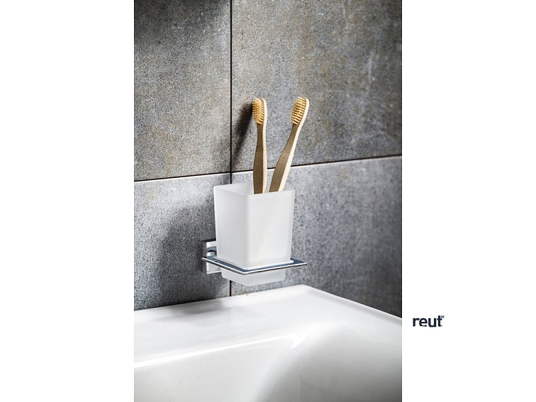 Aqualine APOLLO pohár, mliečne sklo, chróm 1416-04