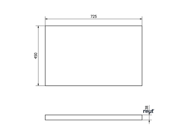 Aqualine VEGA dosky VEGA doska pod umývadlo 72,5x45cm, dub platin VG775