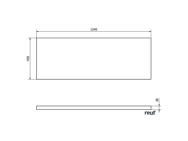 Aqualine VEGA dosky VEGA doska pod umývadlo 125x45cm, dub platin VG730