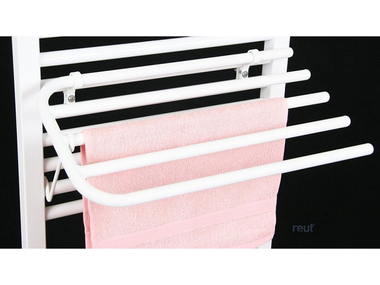 Aqualine Sušiak 4 uterákov na vykurovacie telesá, univerzálne upínanie, dĺžka 60cm, biela 25-03-SV460