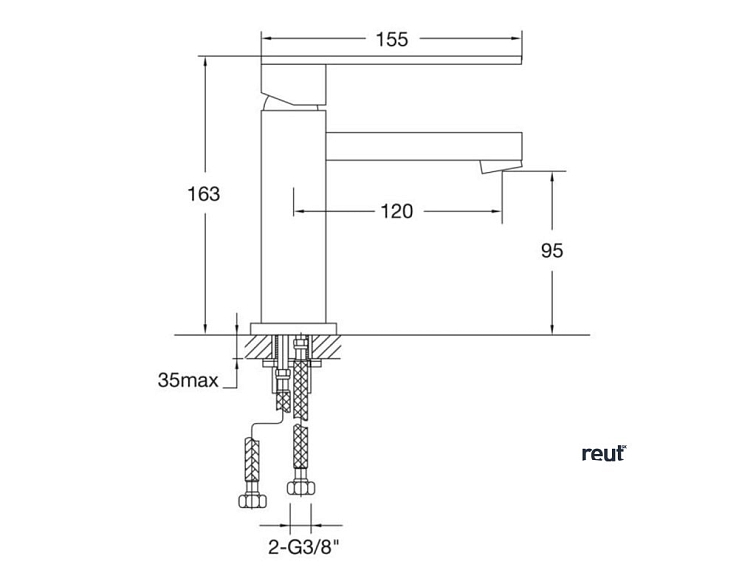 Steinberg 160 Umývadlová batéria, chróm 1 601 010