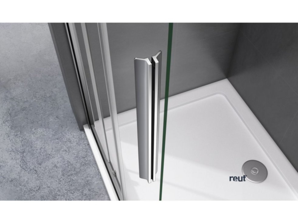 Sprchový kút Lusso Slim obdĺžnik posuvný 140x100 cm, číre sklo