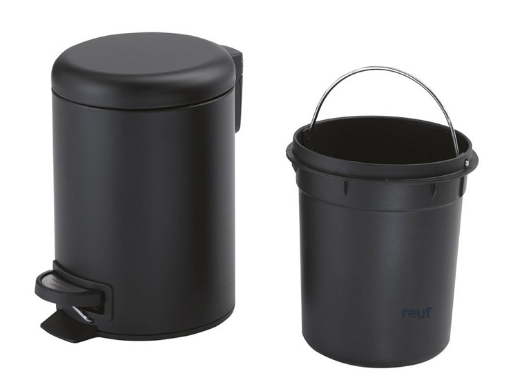 Gedy POTTY odpadkový koš 3l, Soft Close, čierna mat 320914