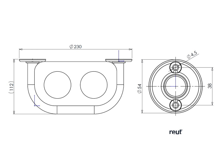 Aqualine WHITE LINE držiak kelímkov, biela 8007