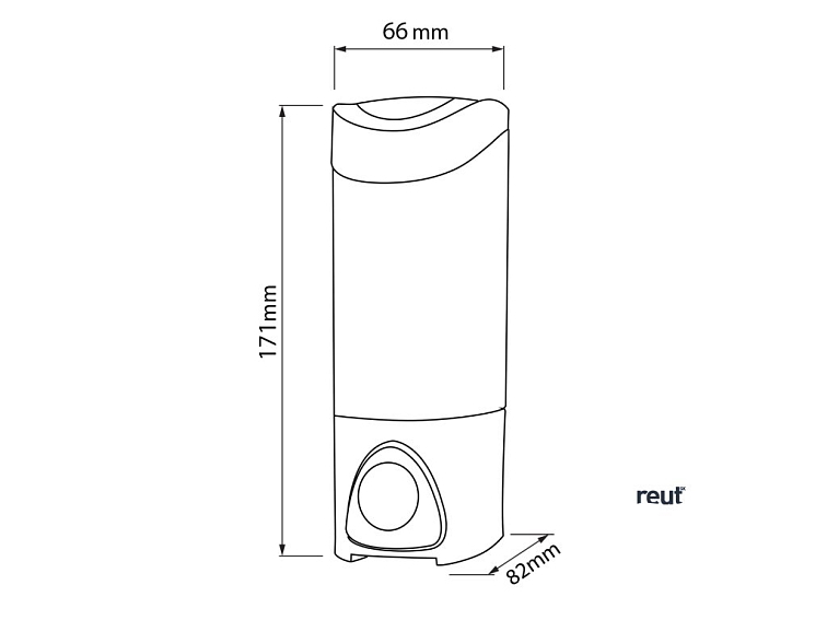 Aqualine Dávkovač tekutého mydla na zavesenie 300ml, chróm 1319-71