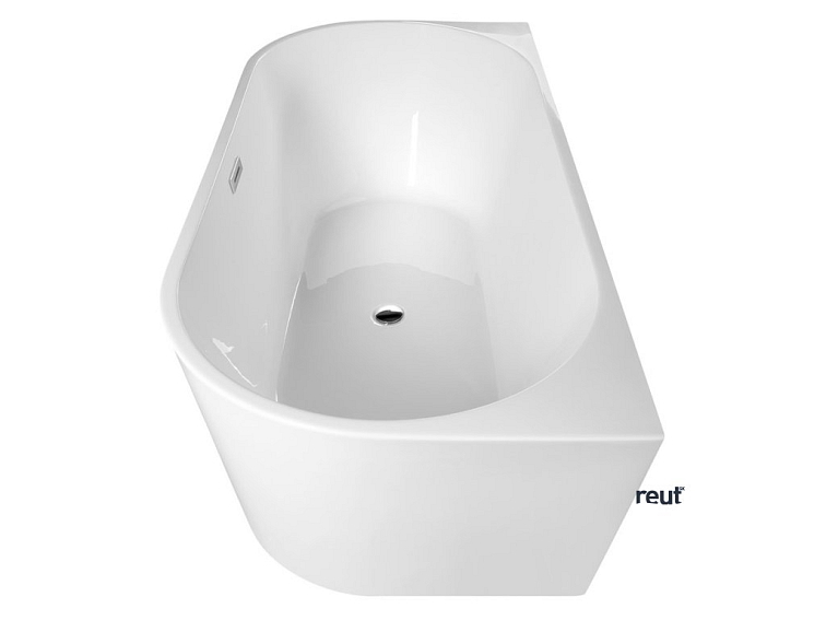 Aqualine TAJO nástenná stojaca vaňa 180x80cm, biela E1990