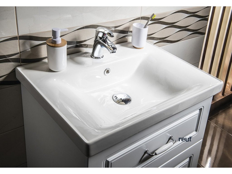 Aqualine FAVOLO umývadlová skrinka 61,5x72,5x44cm, biela mat FV265